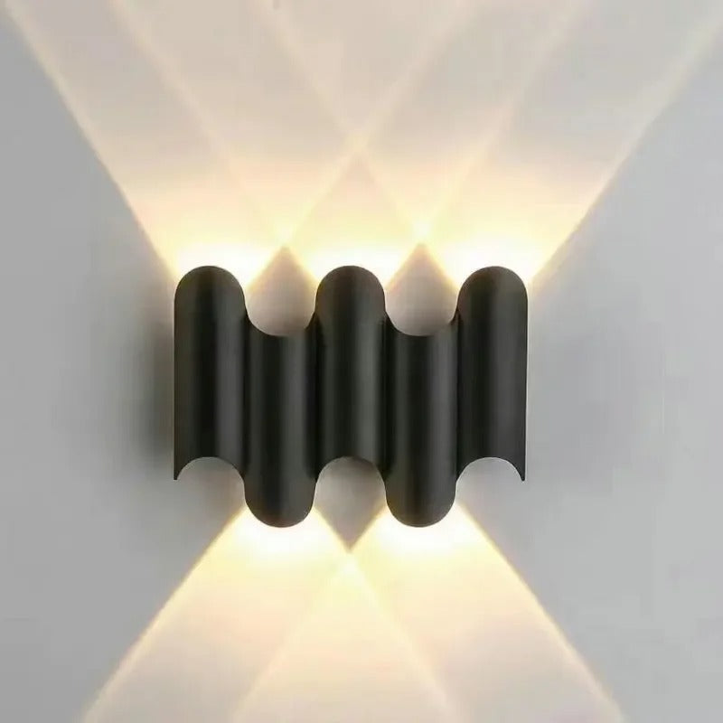 applique murale noir aluminium design