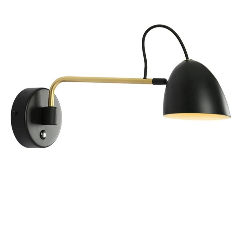 applique murale tactile noir or