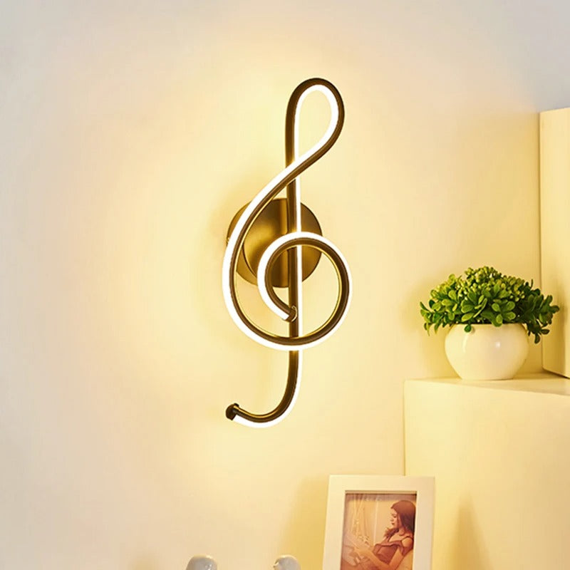 applique murale note de musique