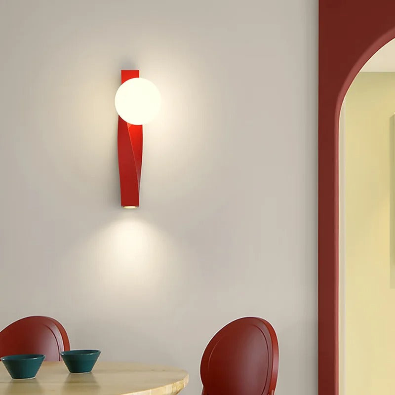 applique murale multiple rouge