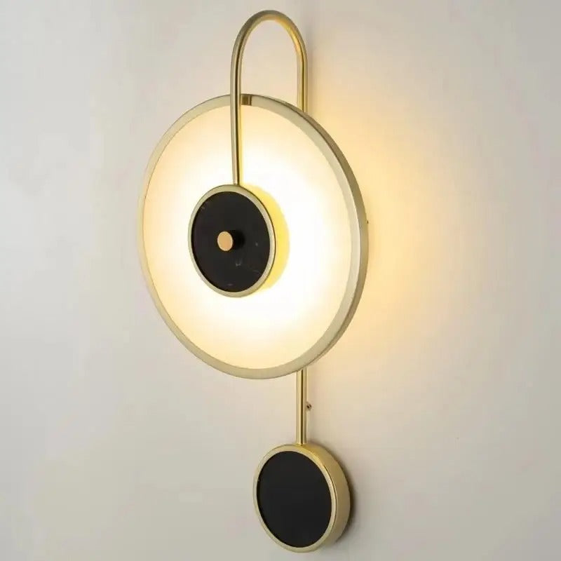 applique murale horloge led