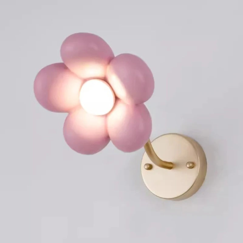 applique murale design cuivre & rose