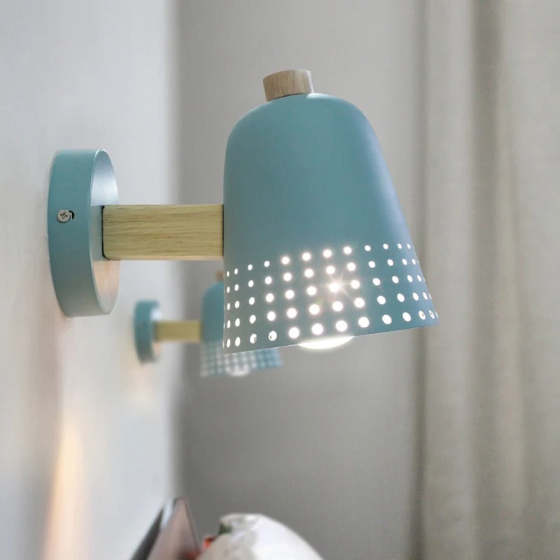 applique murale bleu turquoise led