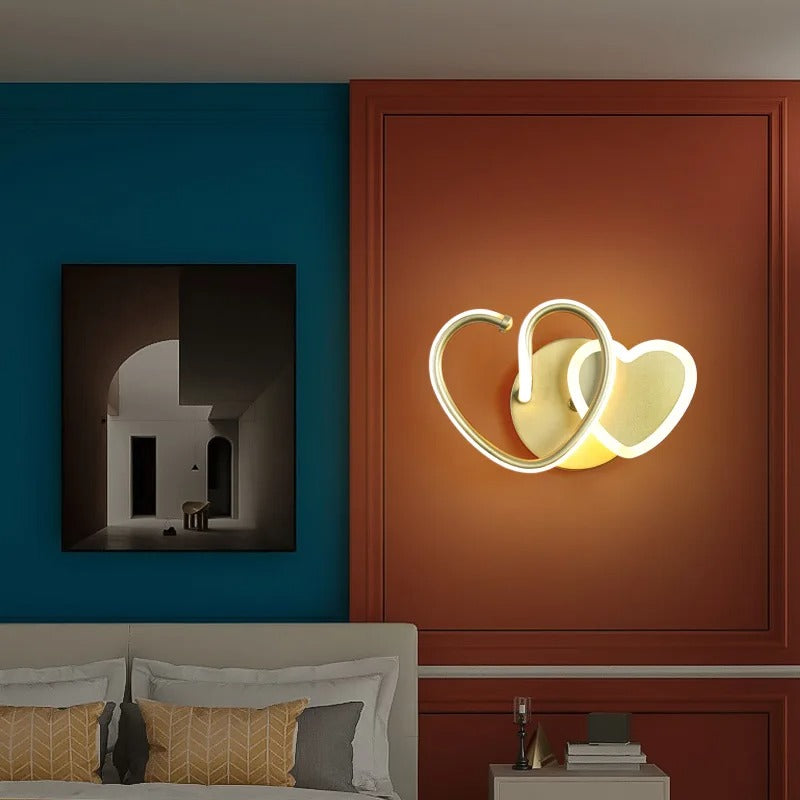 applique murale coeur chambre moderne