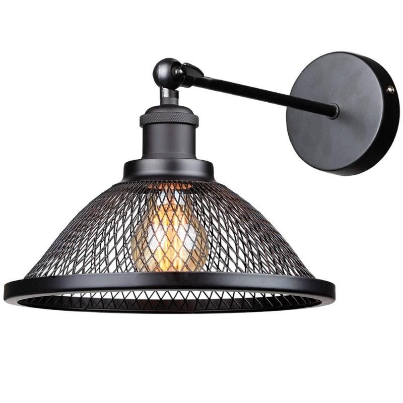 applique murale noir cage