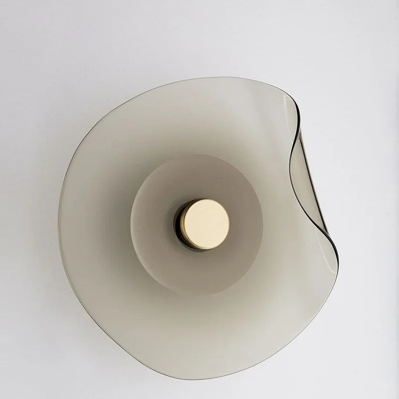 Applique murale verre fumé led