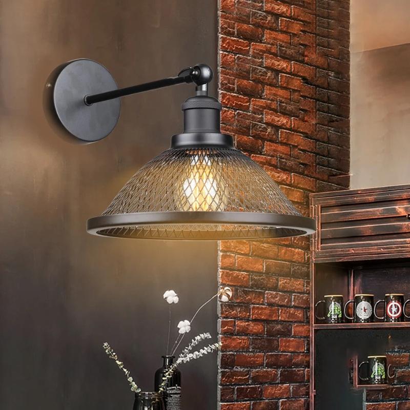 applique murale noir led cage