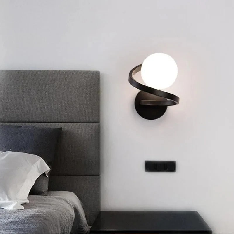 applique murale noir moderne chambre & salle de bain