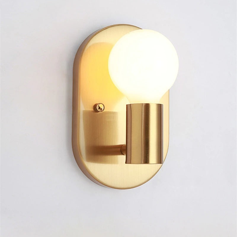 applique murale design dorée