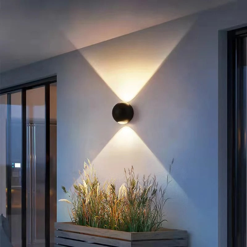 applique murale design noir exterieur