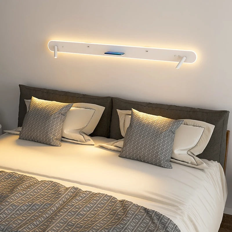 applique murale chambre design sans fil Avec télécommande