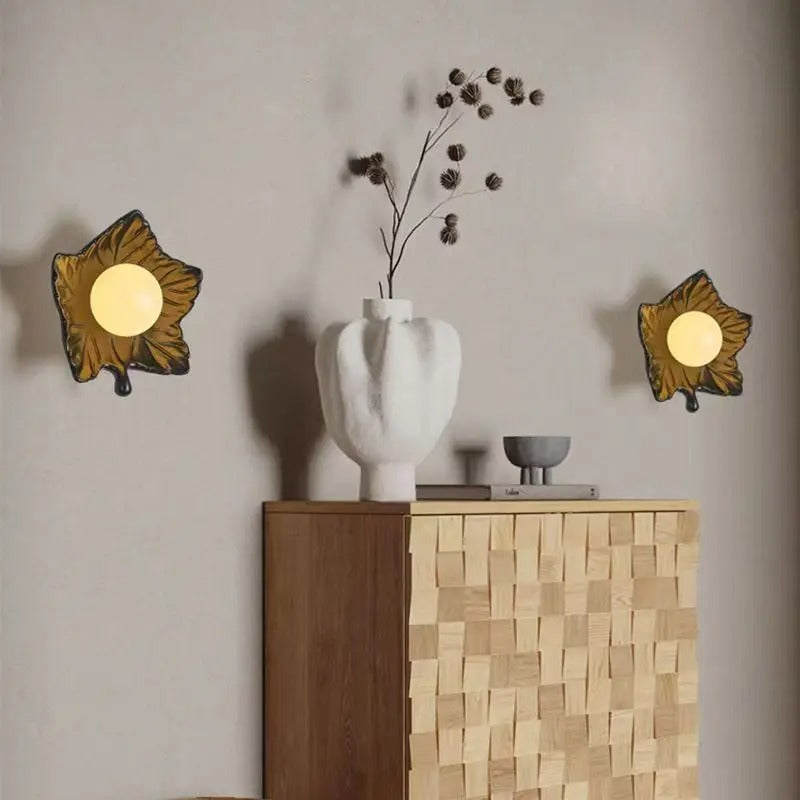 applique murale jaune design couloir