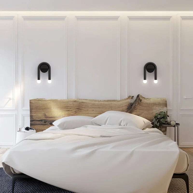 applique murale noire salle de bain
