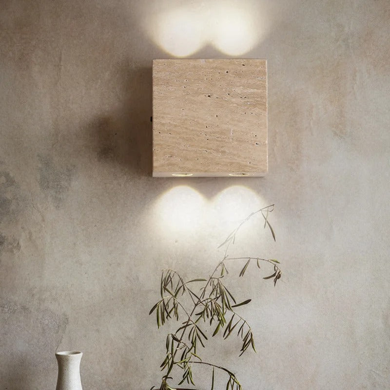 applique murale coin carré beige