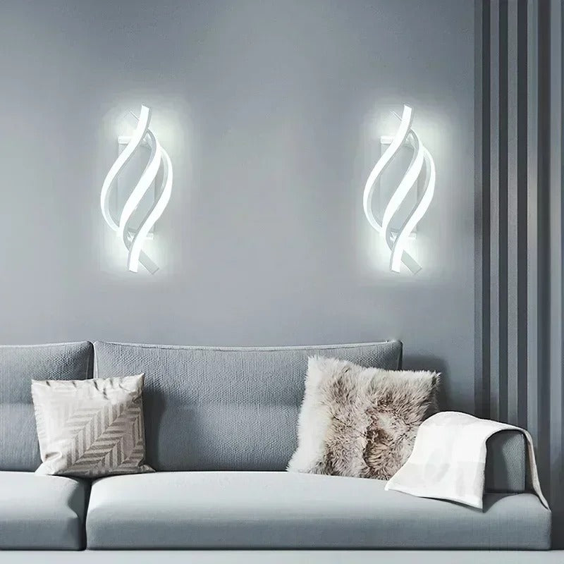 applique murale spirale salon led