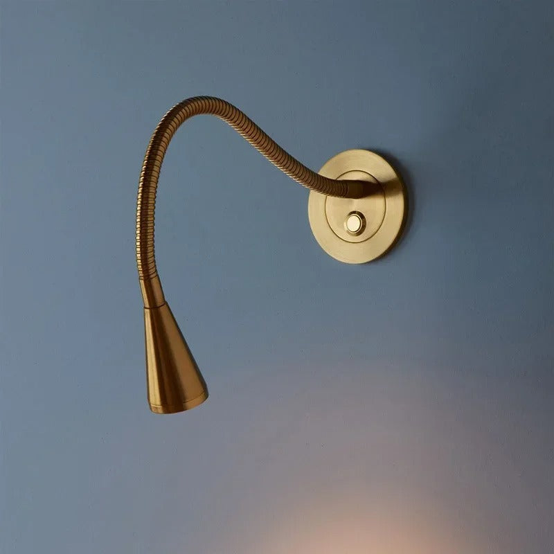 applique murale orientable design or