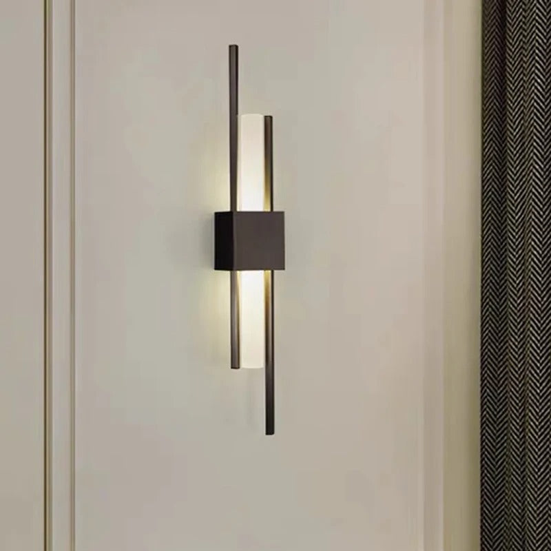 applique murale led noire extra plate