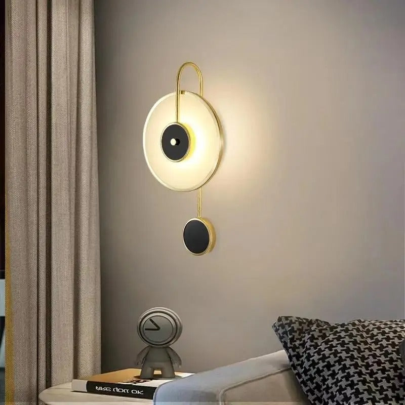 applique murale salon moderne horloge