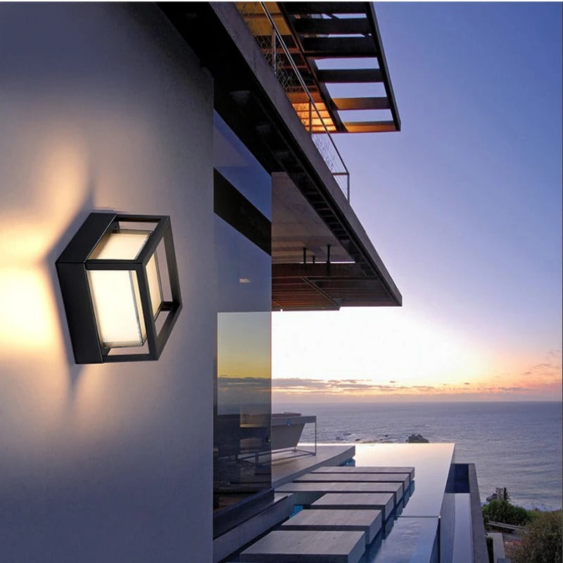 applique murale exterieur cube led