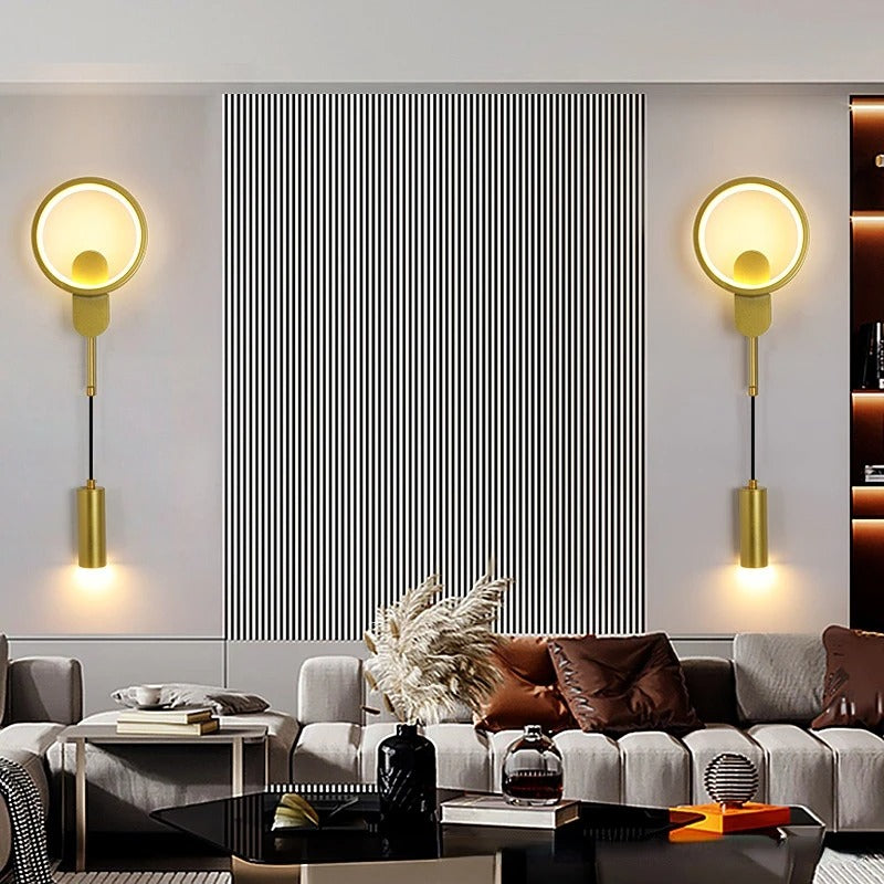 applique murale dorée salon & salle à manger