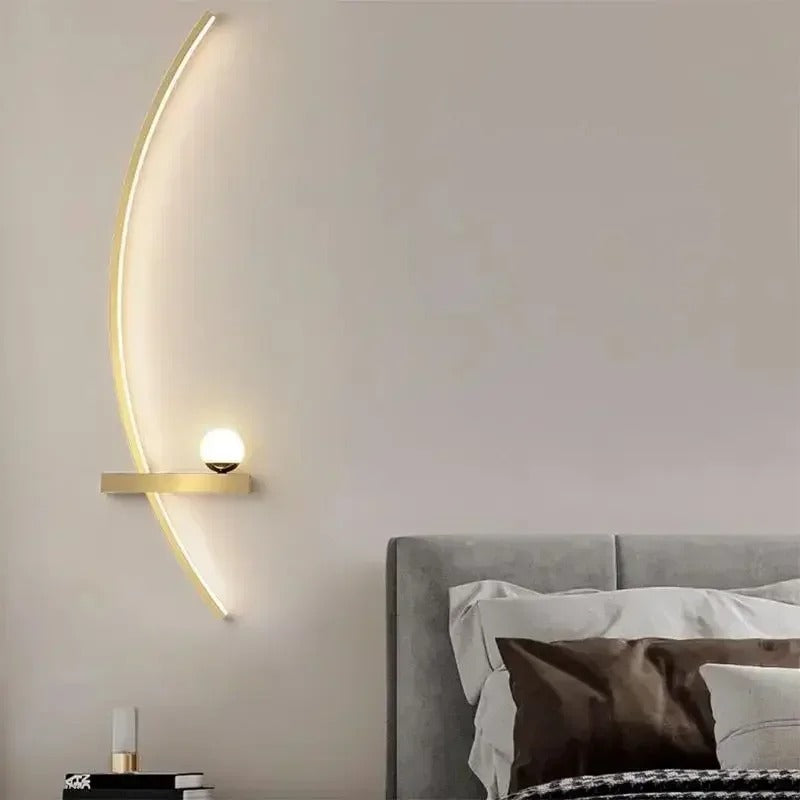 applique murale or moderne pour chambre
