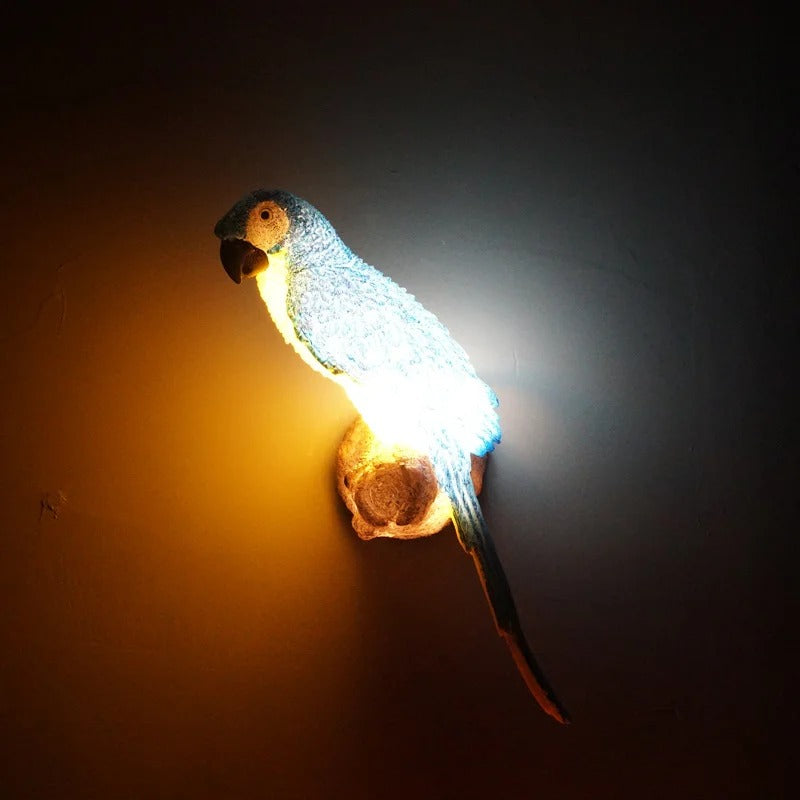 applique murale perroquet lumineux