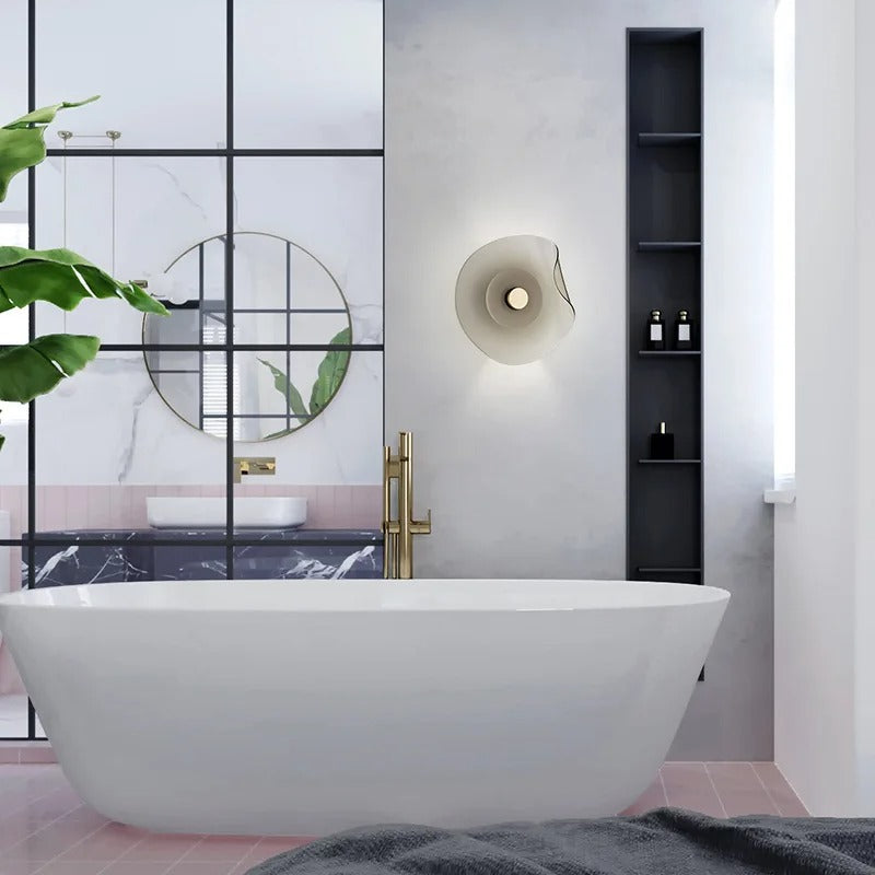 applique murale verre fumé salle de bain