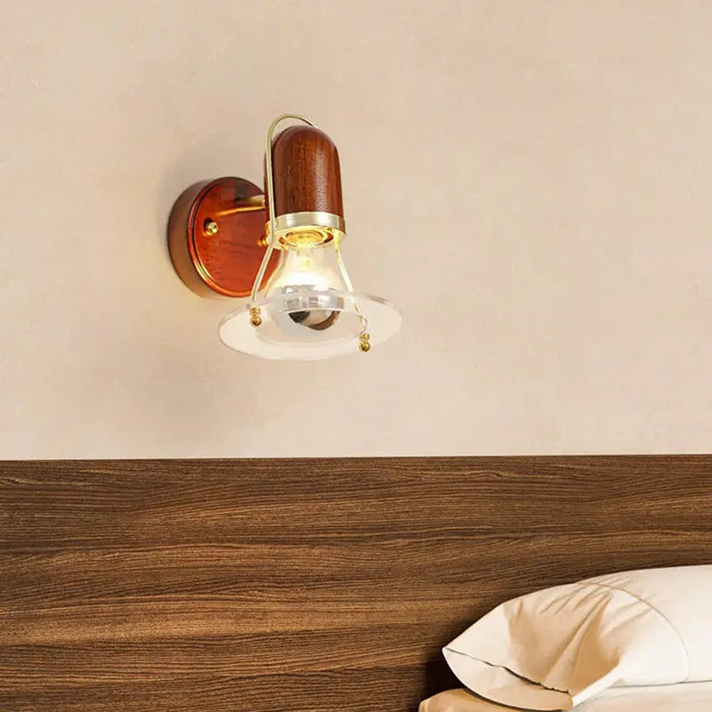 applique murale bois et metal chambre design bois