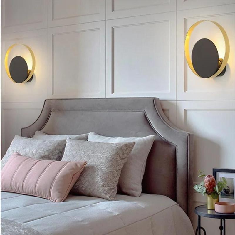 applique murale cercle chambre luxueuse