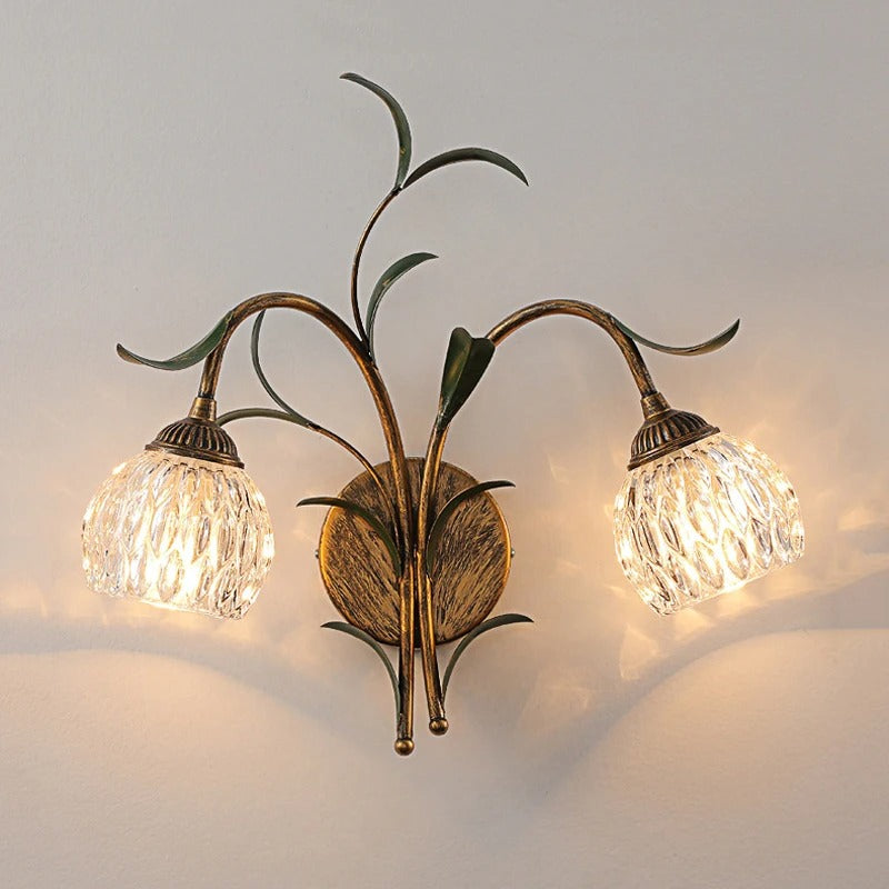 applique murale fleur lumineux