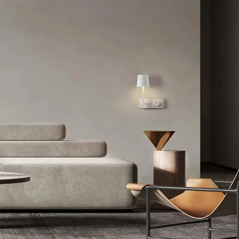 applique murale blanche avec interrupteur salon moderne