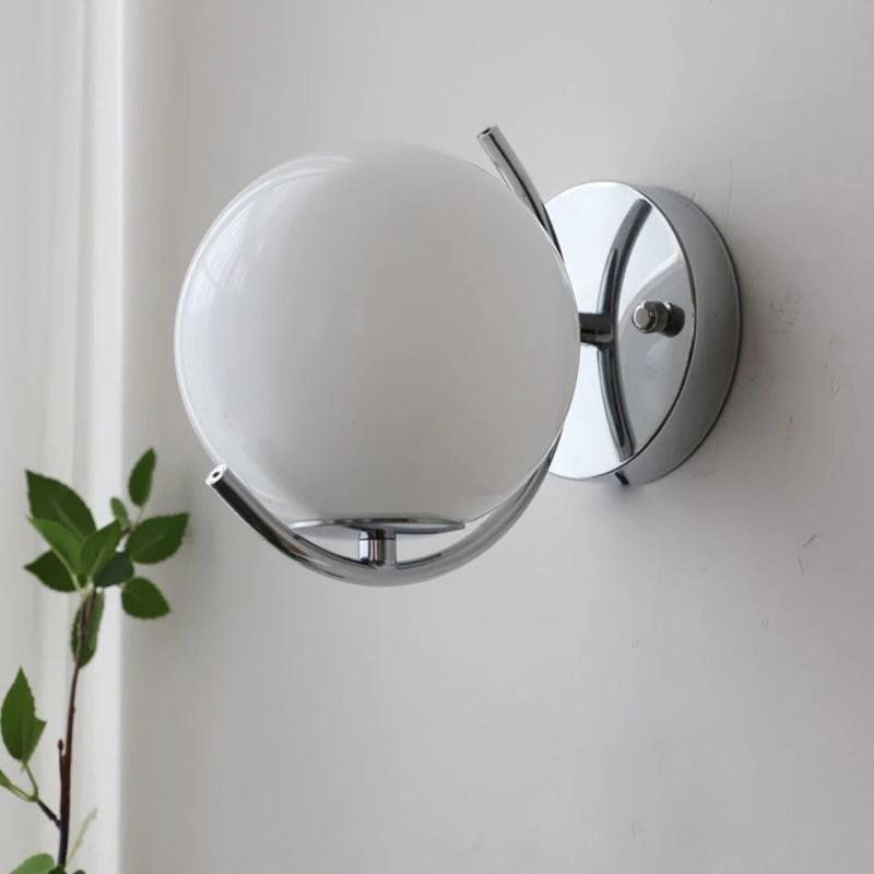 applique murale bulle verre soufflé