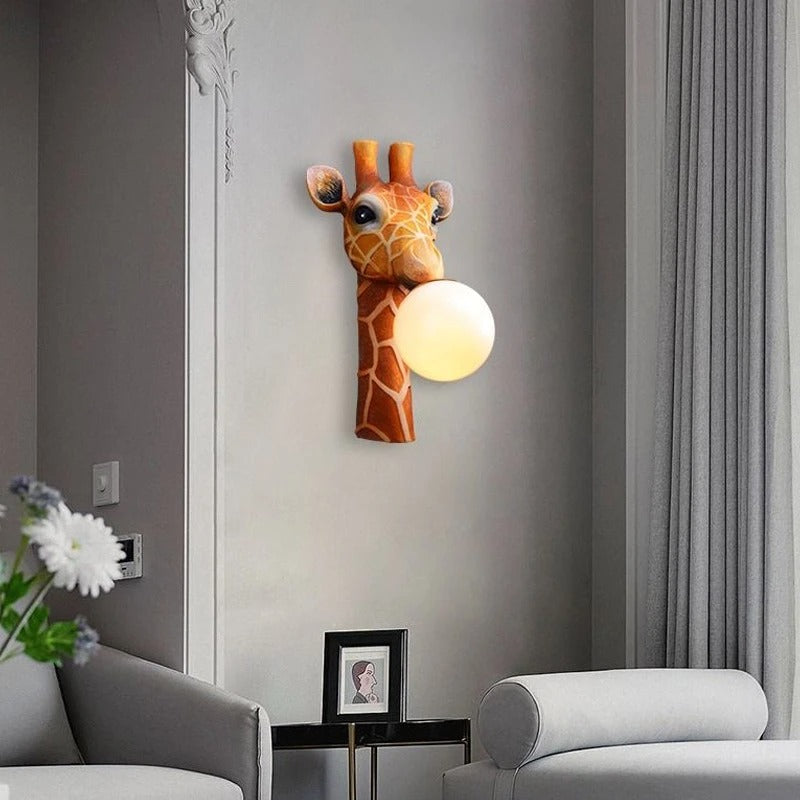 applique murale animal salon led