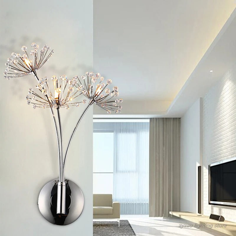 applique murale argent