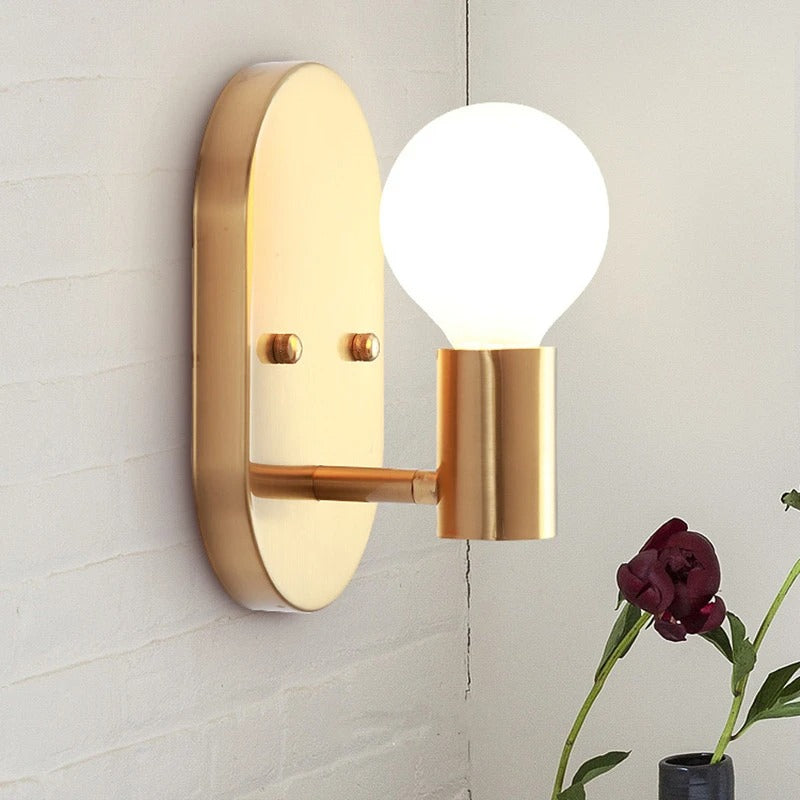 applique murale moderne design dorée