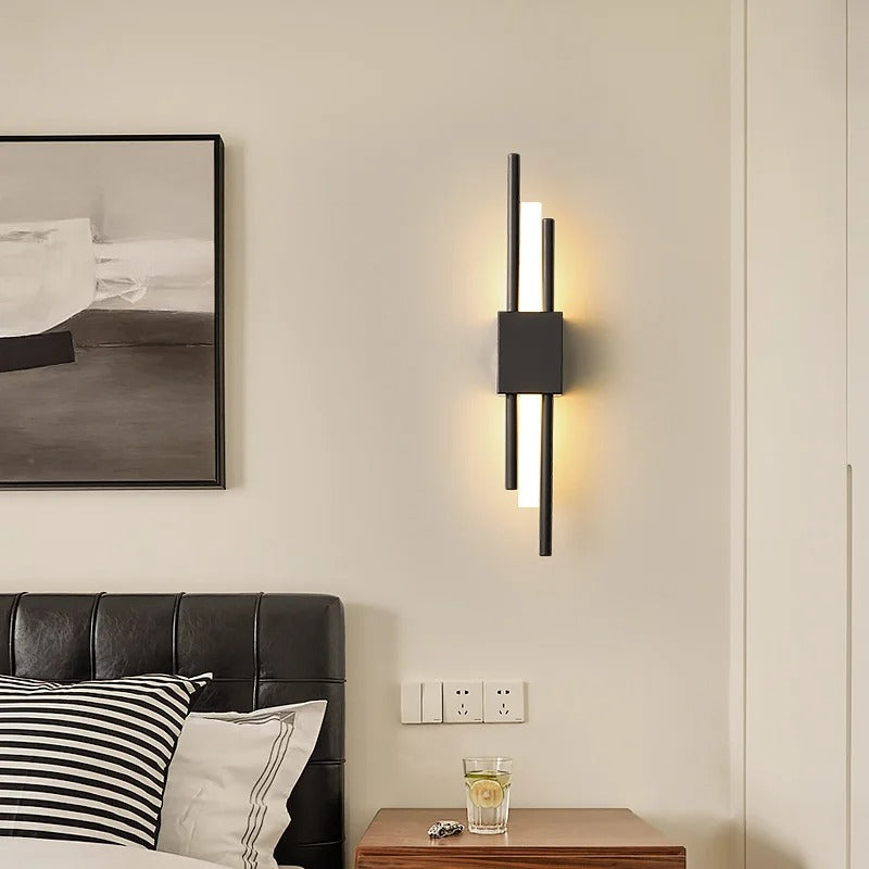 applique murale noire extra plate chambre moderne