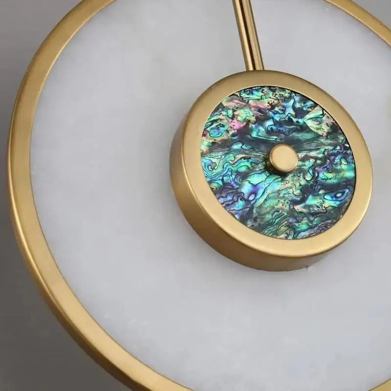applique murale horloge moderne or