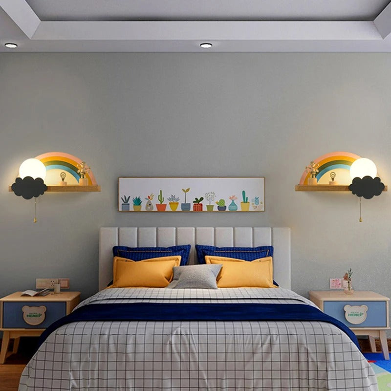 applique murale chambre enfznt arc en ciel