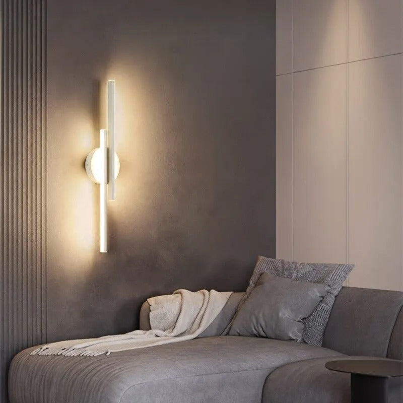 Applique murale fine blanc salon