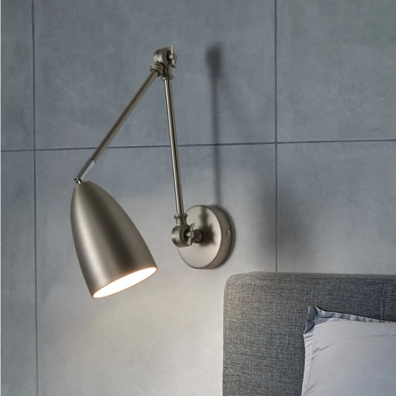 applique murale angle chrome