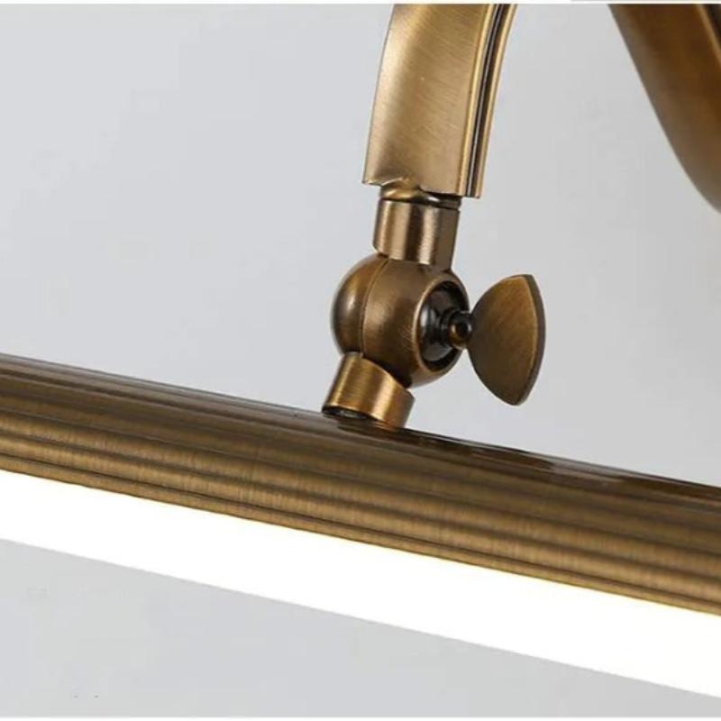applique murale miroir salle de bain bronze ancien
