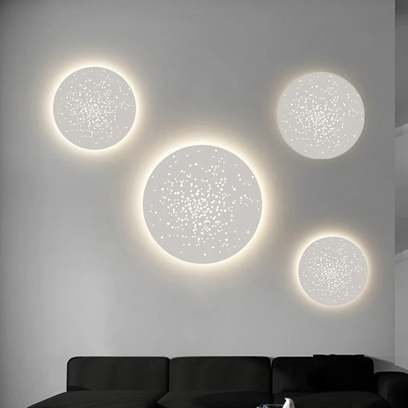 applique murale salon moderne blanc chaud