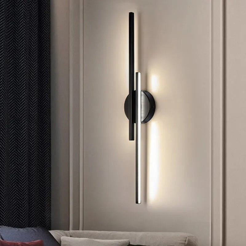 applique murale fine noire