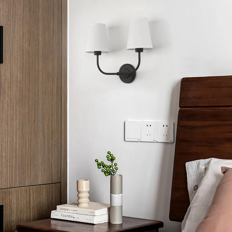applique murale double eclairage chambre moderne
