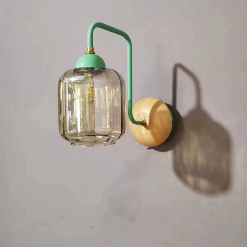 applique murale moderne vitrail