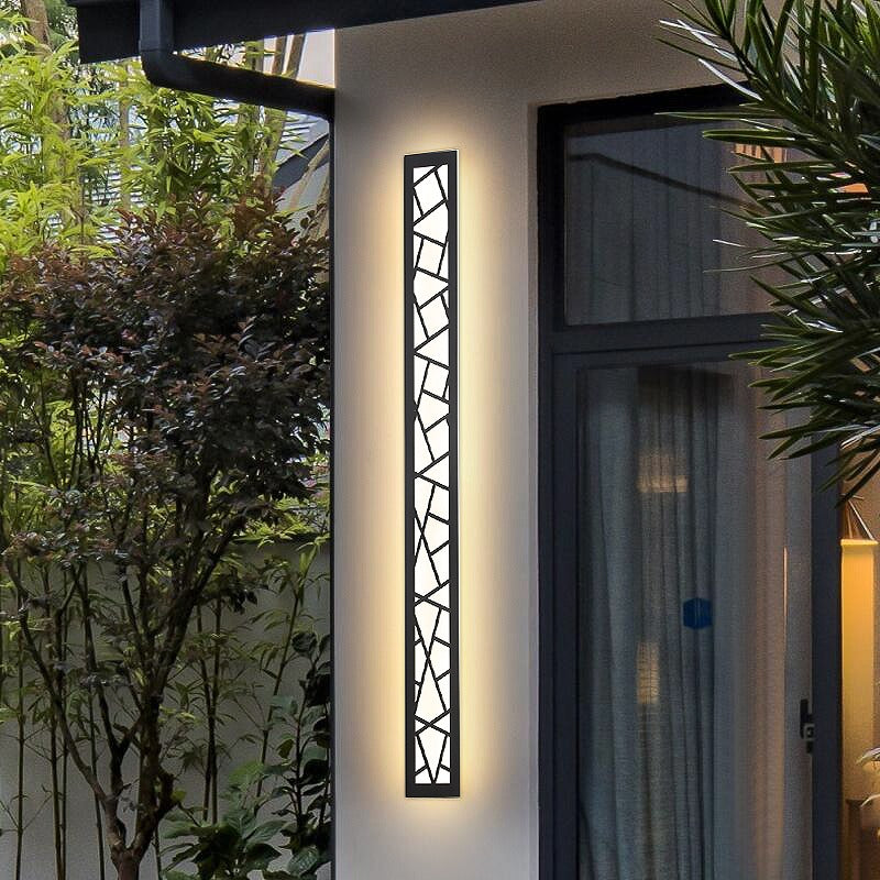 applique murale exterieur pour terrasse noir blanc